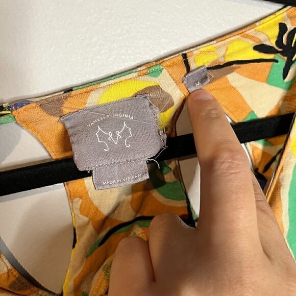 Anthropologie Vanessa Virginia colorful patterned abstract dress - Picture 3 of 5